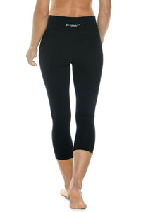 Asana | Women's High-Rise Yoga Capris | Black