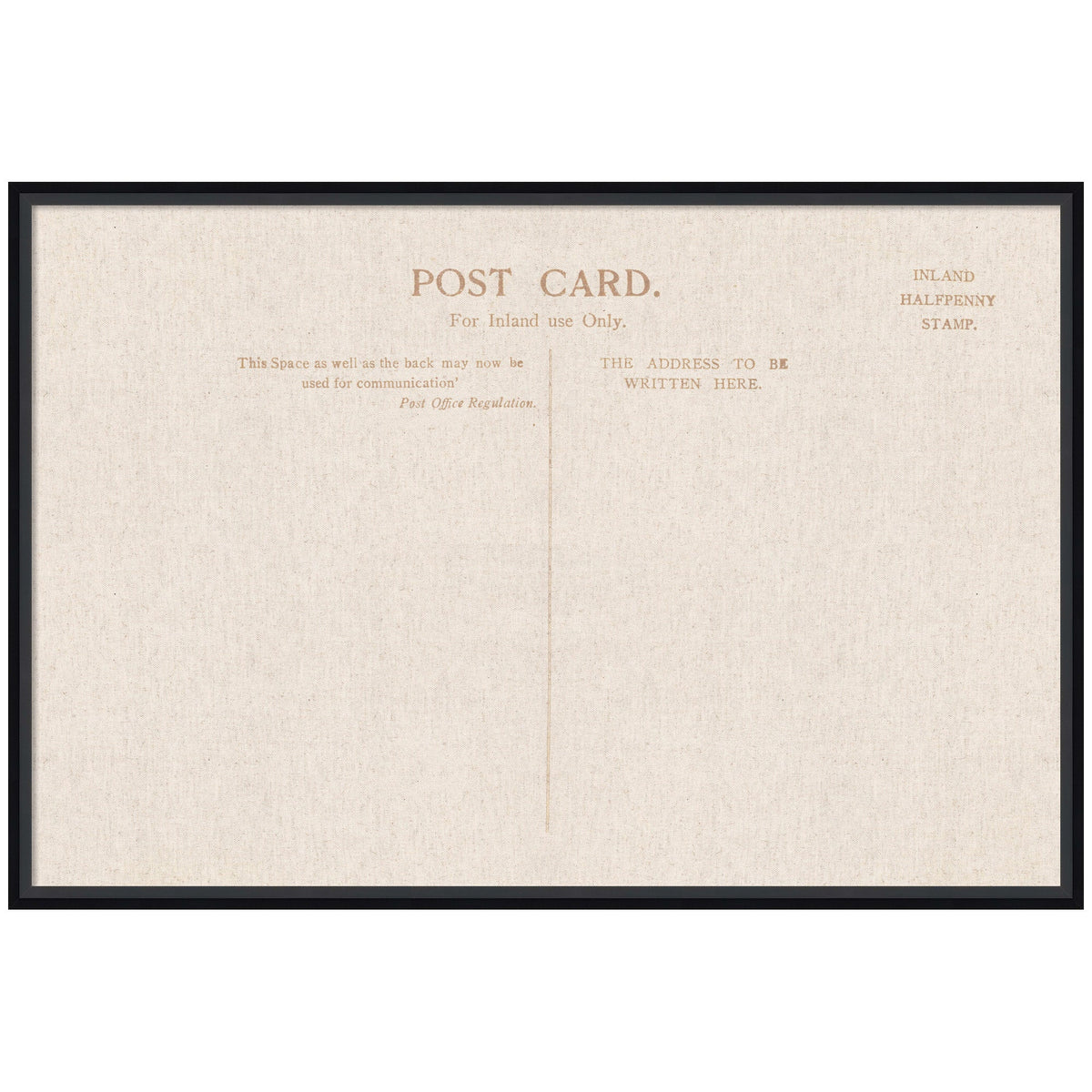 Framed Fabric Pinboard Linen Vintage Post Card Wall Organization