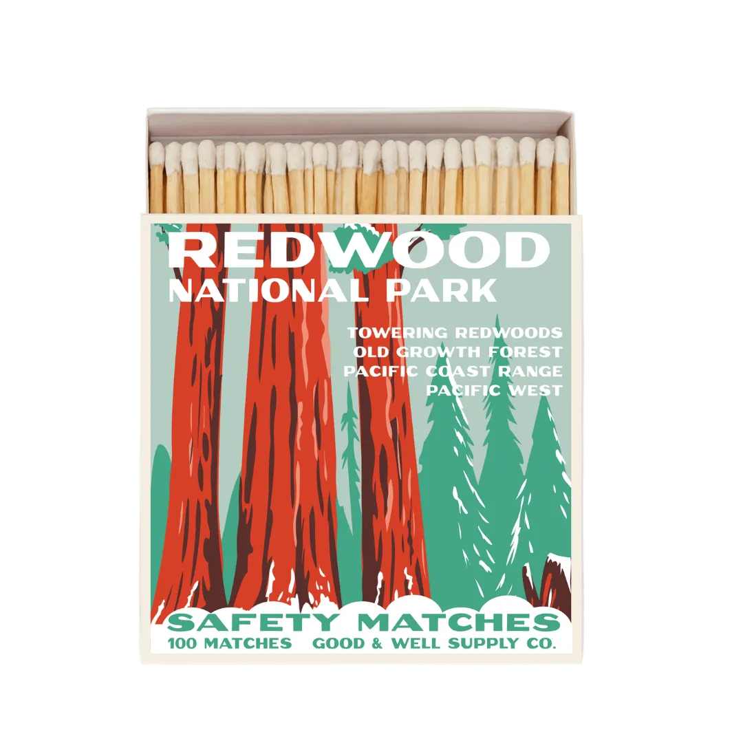 Redwood Vintage National Park Cabin Matches