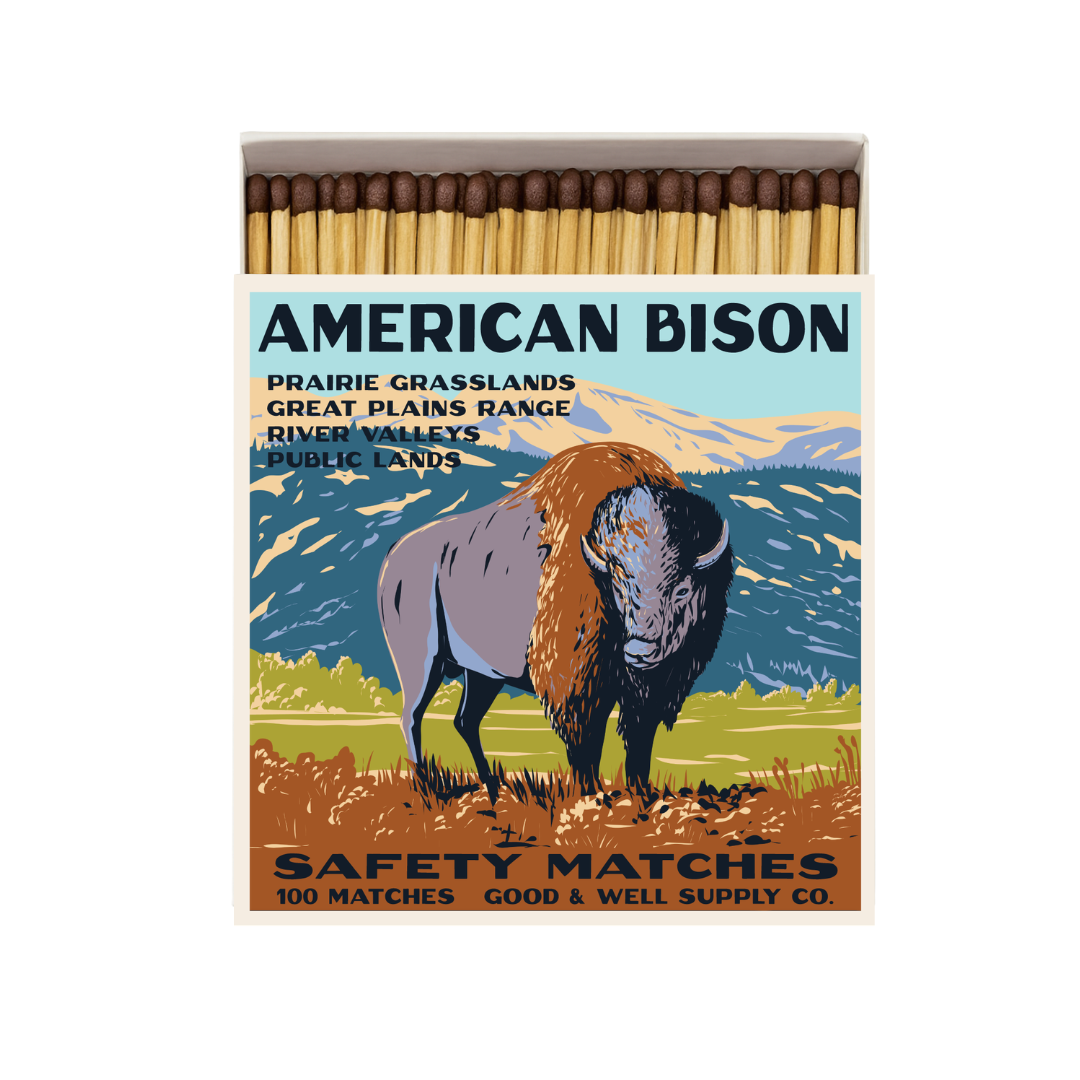 American Bison Cabin Matches