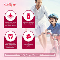 Mary Ruth's™ Liquid Morning Multivitamin, Raspberry Flavor, 30-ounce Bottle BL-AD-MLT-CV-PSF-30Z-UN-01