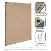 Framed Fabric Pinboard Linen Vintage Post Card Wall Organization