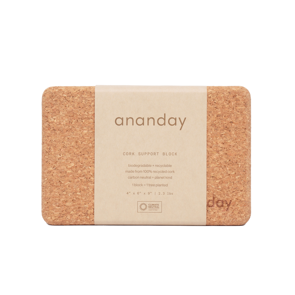Cork Yoga Block