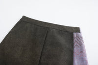 Dan Denim Patch Mini Skirt