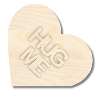 NEW Unfinished Wood Layered Conversation Heart Shelf Sitter | 6" Wide| 1/2" and 1/4" Wood | Wood Craft DIY
