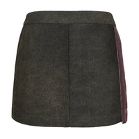 Dan Denim Patch Mini Skirt