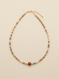 Natural Stone Boho Jewelry Choker Necklace