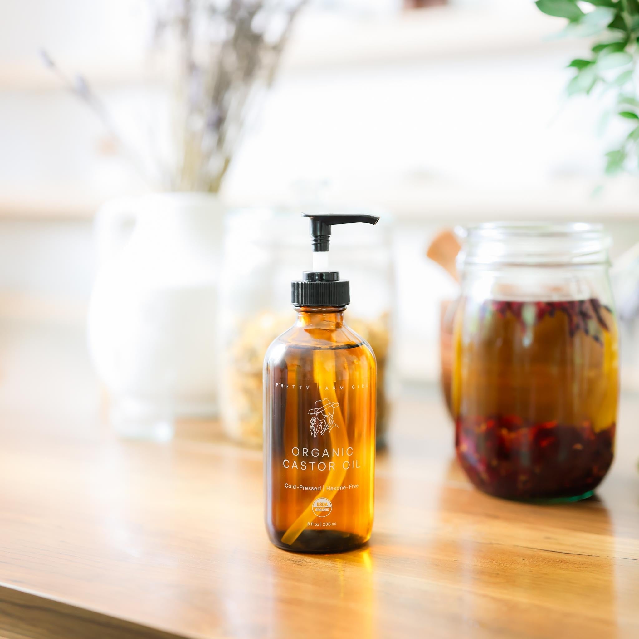 Pure Organic Cold Pressed Hexane-Free Castor Oil