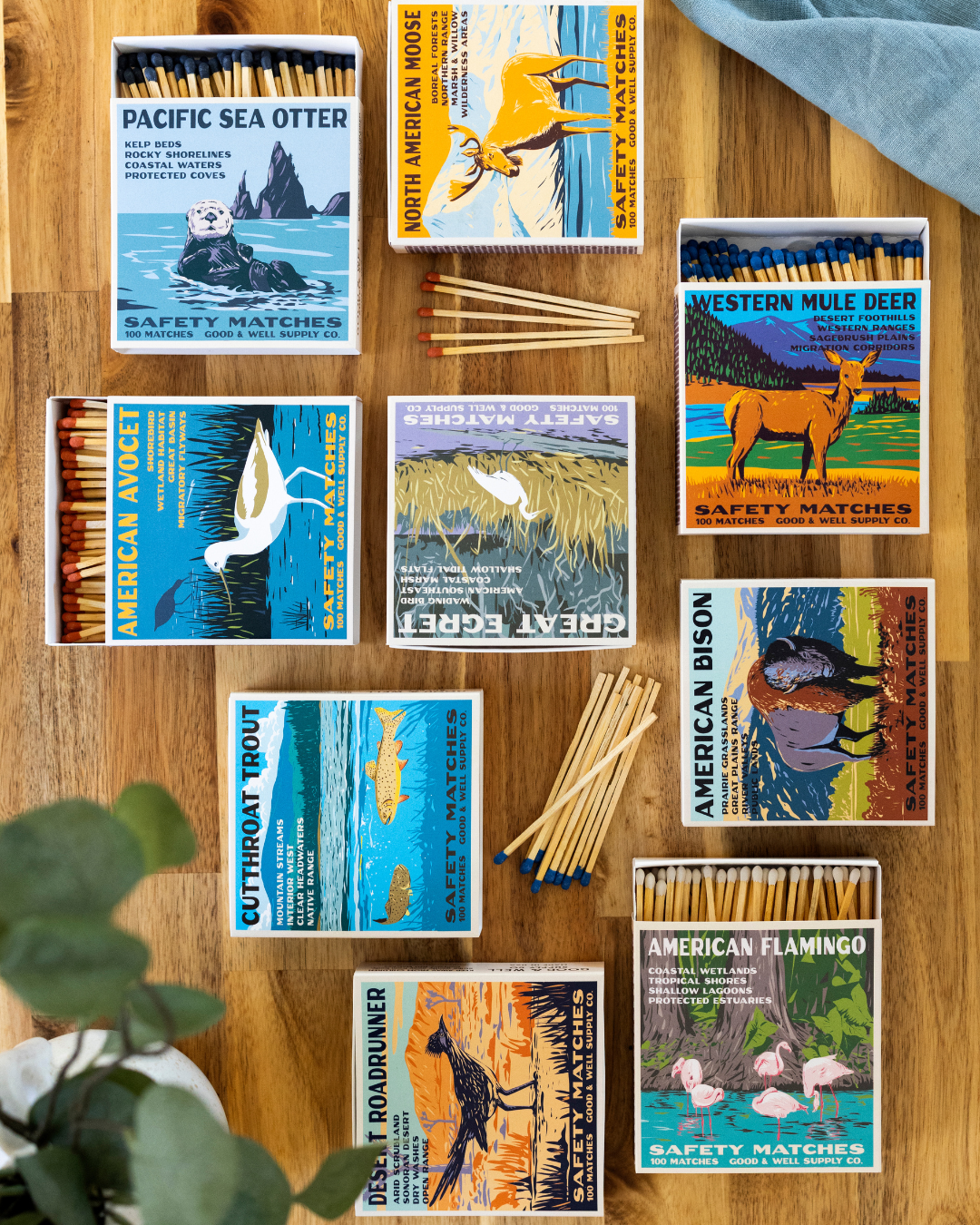 American Bison Cabin Matches